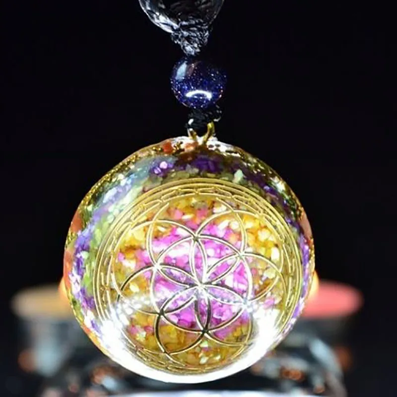 Подвеска Orgonite ожерелье из природных кристаллов изгнание злых духов изменение