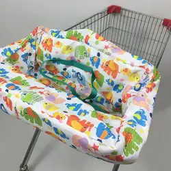 Простая печать младенцу магазинная Тележка для покупок стул протектор Антибактериальный безопасный Портативный дорожная подкладка