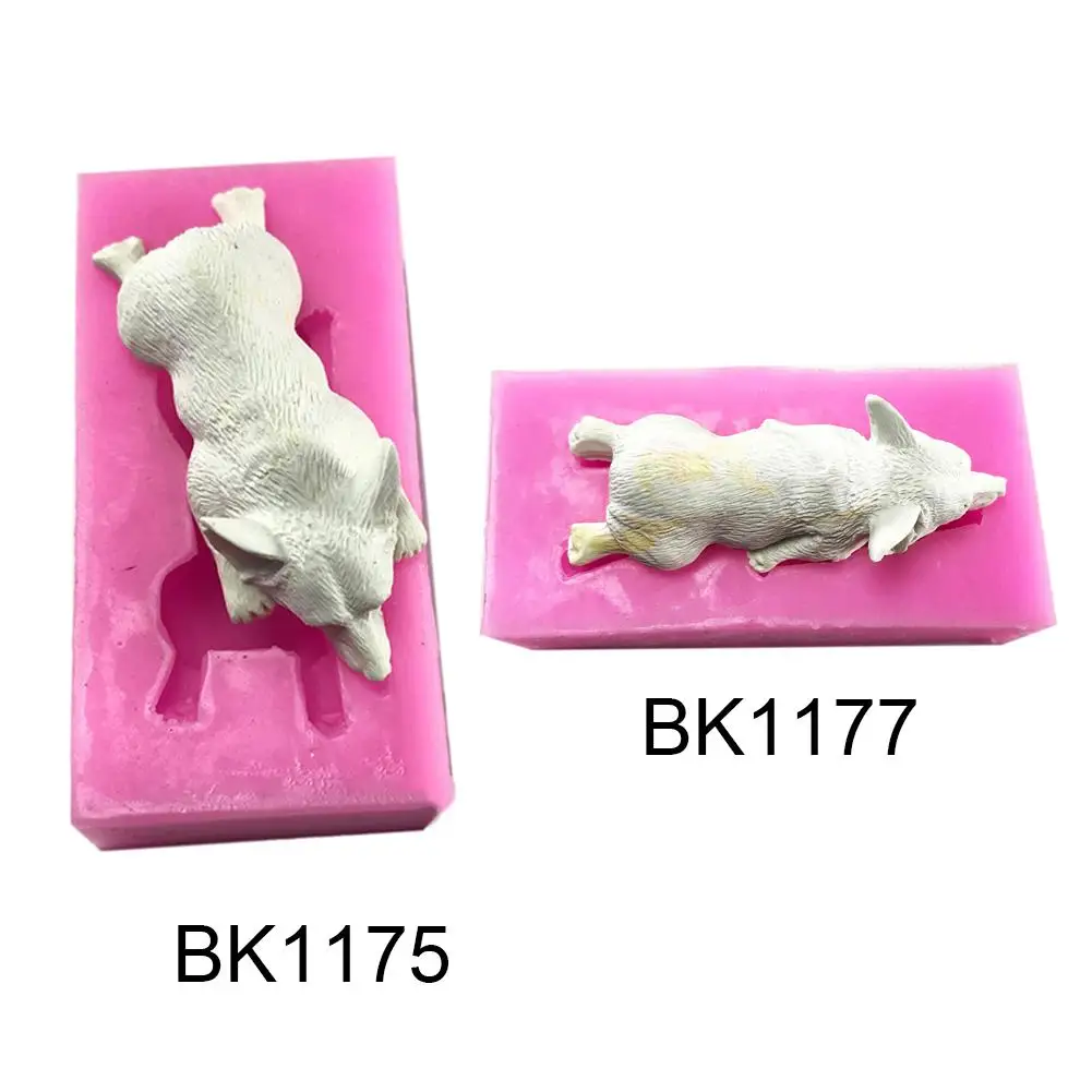 

Silicone Mould Wedding Cake Decorating Tools Dog Shaped Plaster Aroma Molds Kitchen Gadget DIY Fondant Sugarcraft Cake Mold