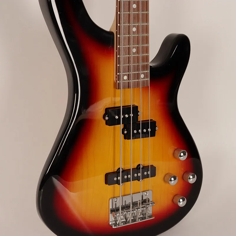 good quality sunburst color 4 string bass guitar sunset colorin Guitar