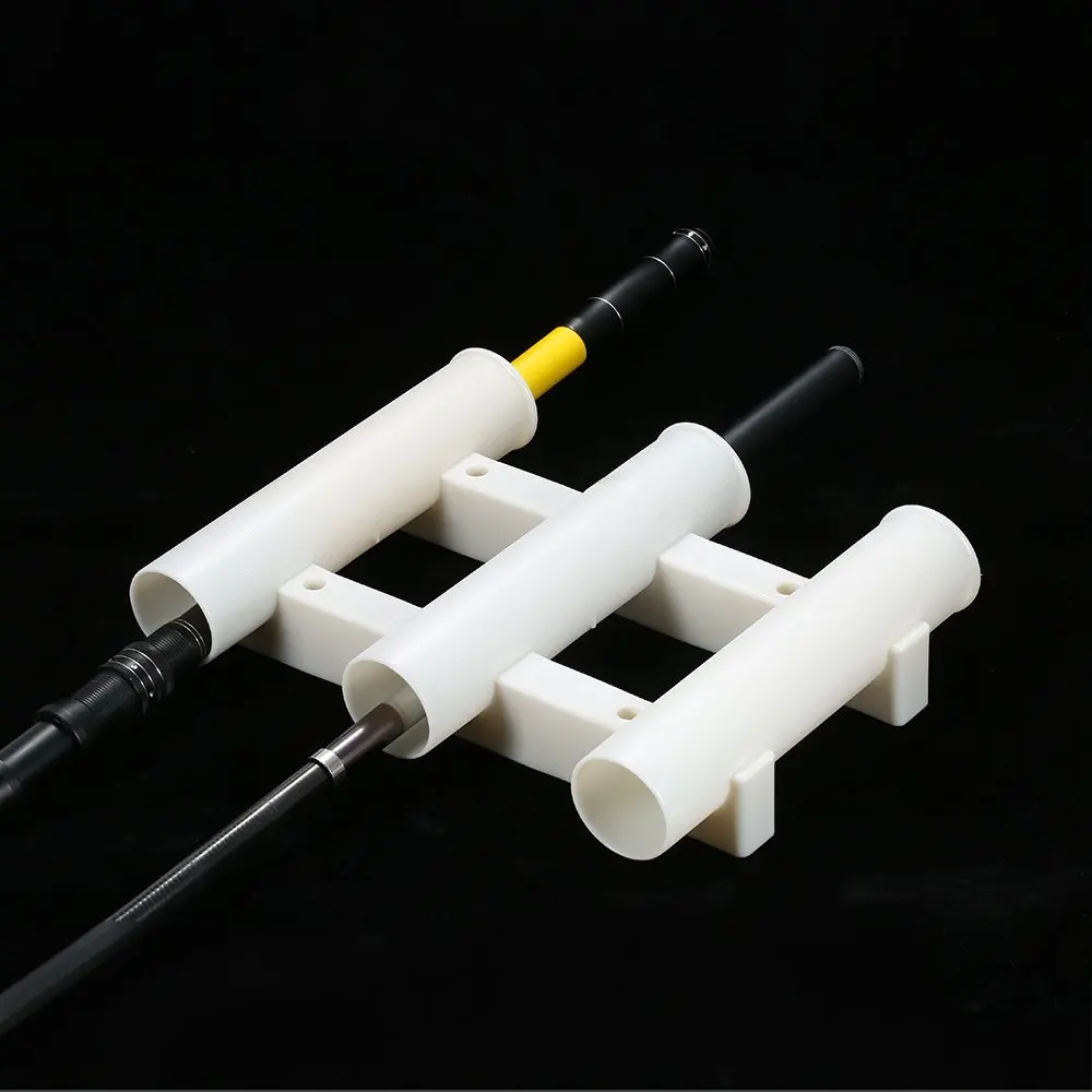 

2 Pieces 3-Tube Rack Fishing Rod Holder Stand Support Fishing Supplies Boat Yacht Fishing Tackle Tools Outdoor Fishing Accessory