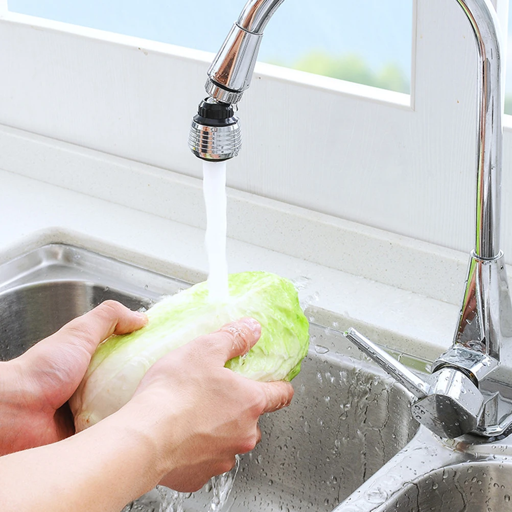 

360 Degree Rotatable Faucet Tap Nozzle Filter Adapter Short Water Saving Filter Sprayer for Bathroom Kitchen Faucet Extenders