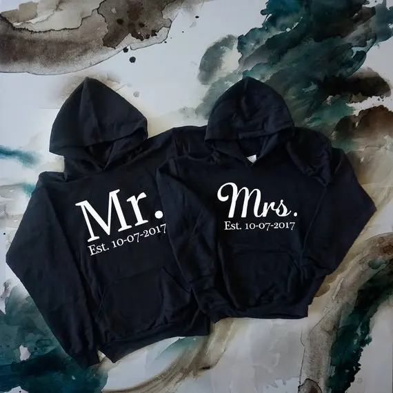 Mr and mrs hoodies Clearance
