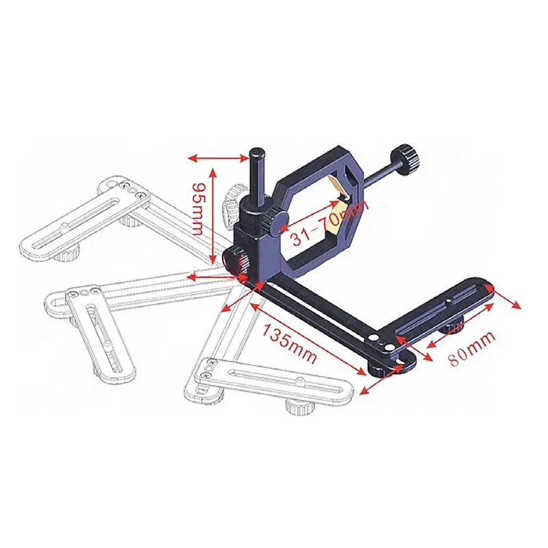 Универсальный держатель для цифровой камеры, сотового телефона, держатель, металлическое Крепление, зрительные прицелы, телескоп, микроскоп, монокулярный адаптер