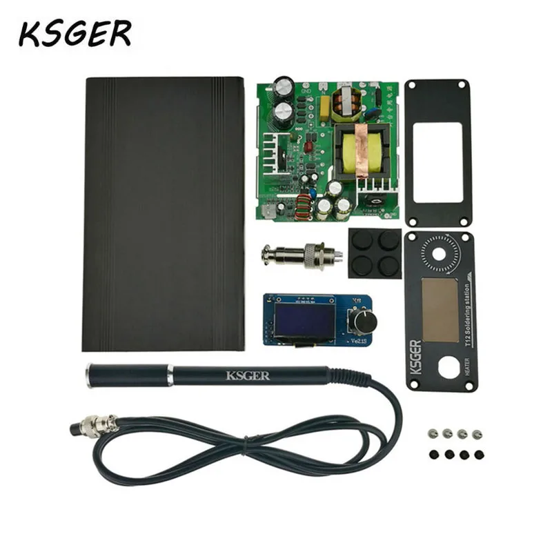 

KSGER V2.1S T12 STM32 OLED Digital Temperature Controller Alloy 9501 Soldering Handle With JBC Pump Electric Solder Iron Durable