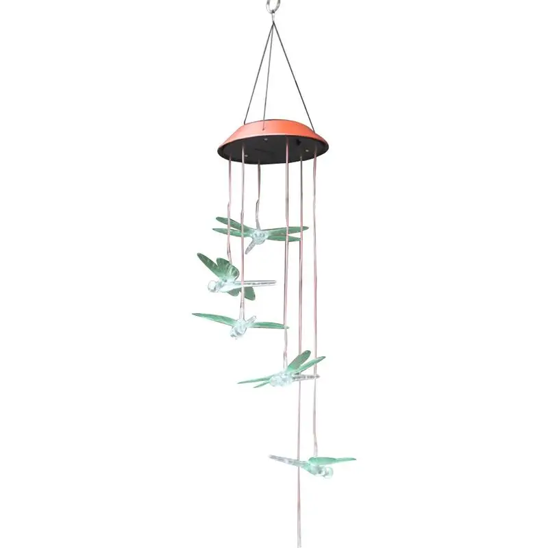 

Color-Changing Solar LED Wind Chime Light Chargeable Wind Chime Waterproof Outdoor Decor For Valentines Gift Home Party Balcony
