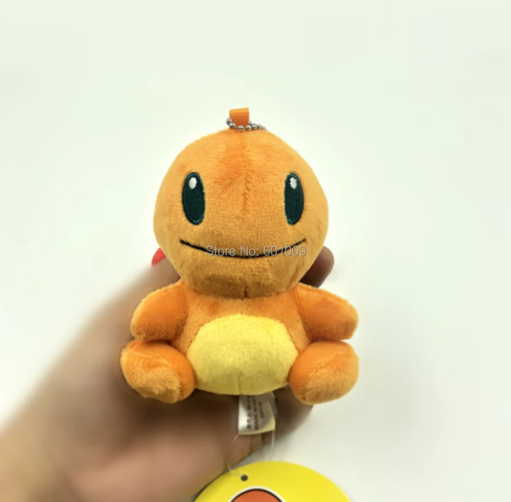 10/партия милые 6 стилей Q Pika Charmander Squirtle Bulbasaur Mew Snorlax 10 см плюшевая кукла для ключей