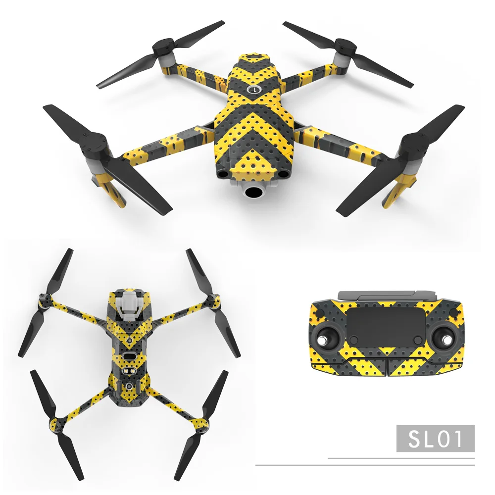 8 цветов полный набор 3D водонепроницаемых наклеек для DJI MAVIC 2 Pro Zoom Drone Body батарея пульт дистанционного управления аксессуары