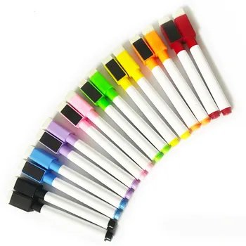 

8 Pieces Whiteboard Marker True Colorful Ink White Board Pens Repeated Filling Easy to Erase Kids Stationery Erasable Markers
