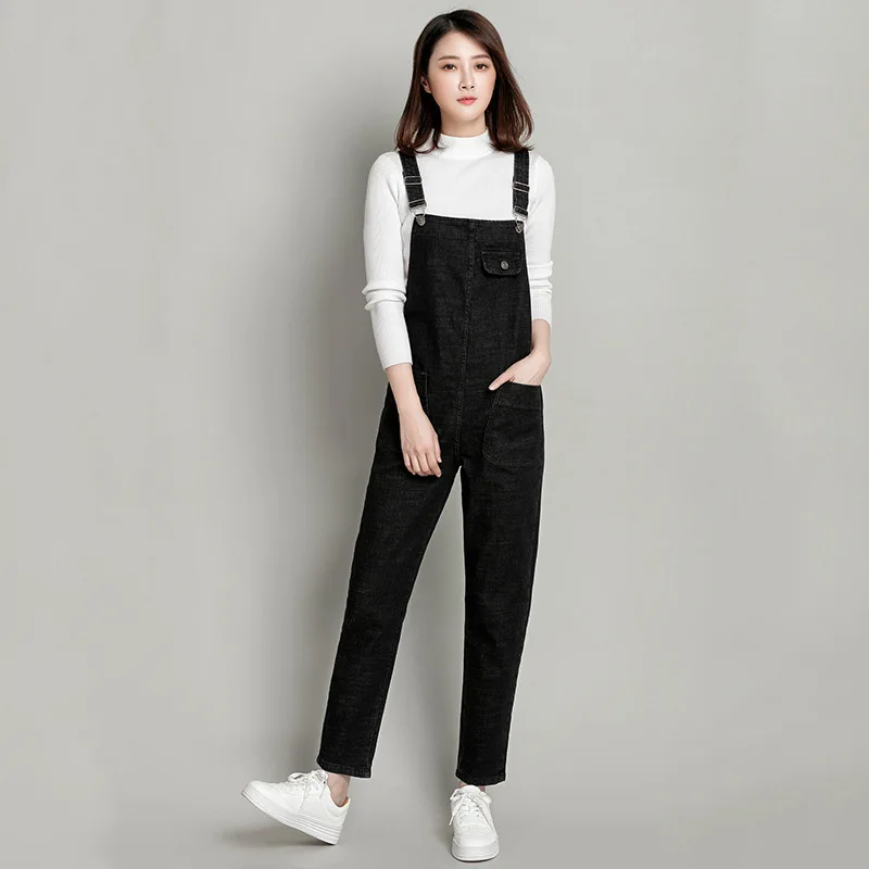 

2019 New Arrival Women Ripped Denim Jumpsuits Casual Strap Sleeveless Cowboy Light Blue Basic Overall For 4 Season plus size 6XL