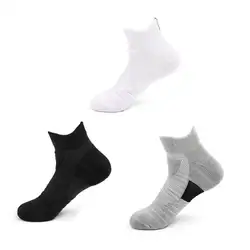 Для мужчин спортивные хлопковые носки поглощения пота дышащие Нескользящие кроссовки для прогулок пешком на открытом воздухе спортивные