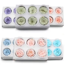 1 коробка Розы День святого Валентина год подарки бесморская Роза консервированные Цветы День матери сушеные цветы вечные