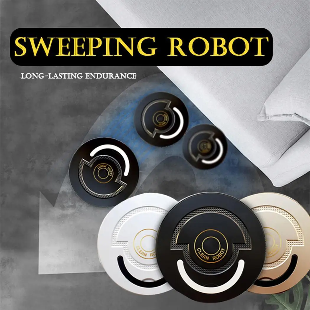 

Rechargeable Mini Automatic Induction Sweeping Robot 40mins Floor Cleaning Casual Robot 2.4W