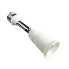 E27 Light Socket Extender,Adjustable Vertical 90 Degree Horizontal 360 Degree Medium Screw Base Light Converter Socket Ex captain 360 ex