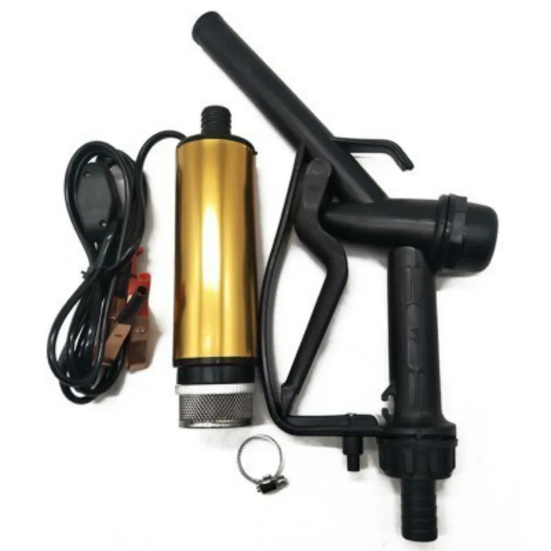 

12V Oil Pump and Fuel Gun Pumping Submersible Diesel Pumps Flow 30L/min Electric mini Field car For Water Pump