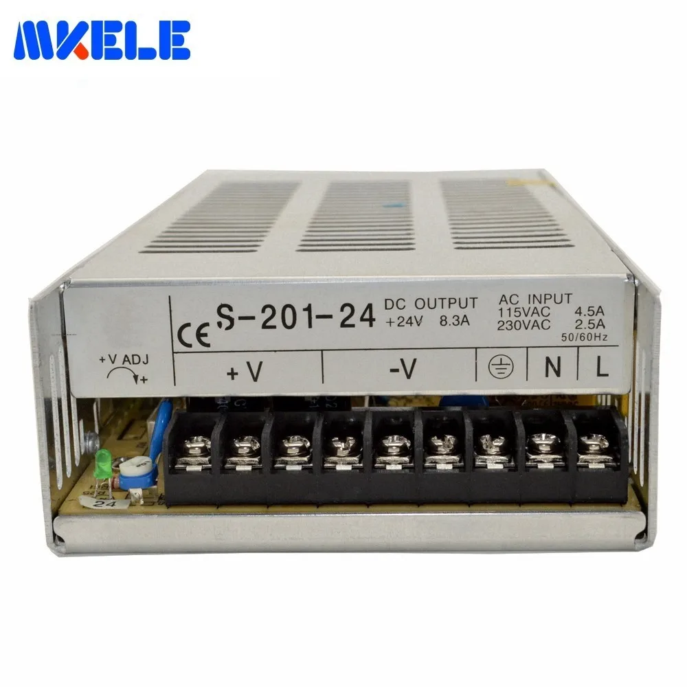 Импульсный источник питания Ac 110C 220 В в пост. Тока 5 12 24 48 201 Вт для светодиодных