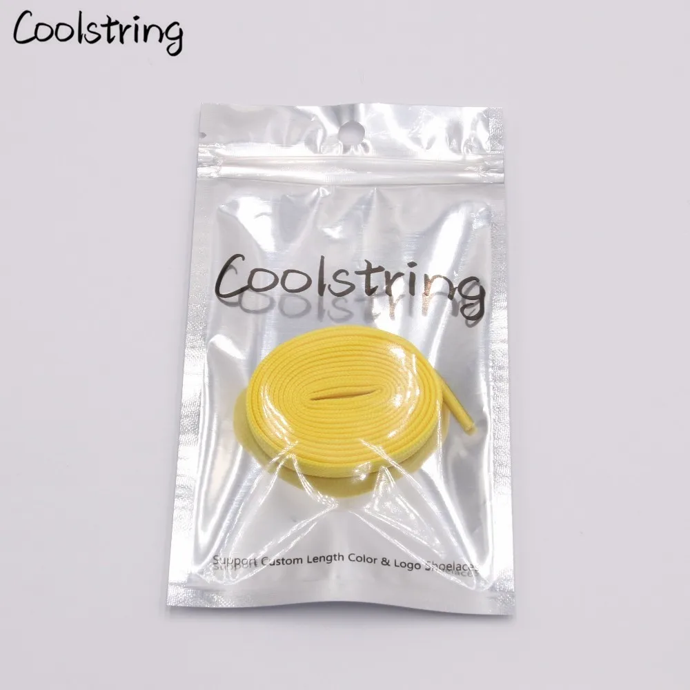 Coolstring 0.7cm Canvas Casual Shoelace Hollow Double Flat Shoelace Solid Color Plain Bootlaces For Dad Shoes Sneakers 34 Colors