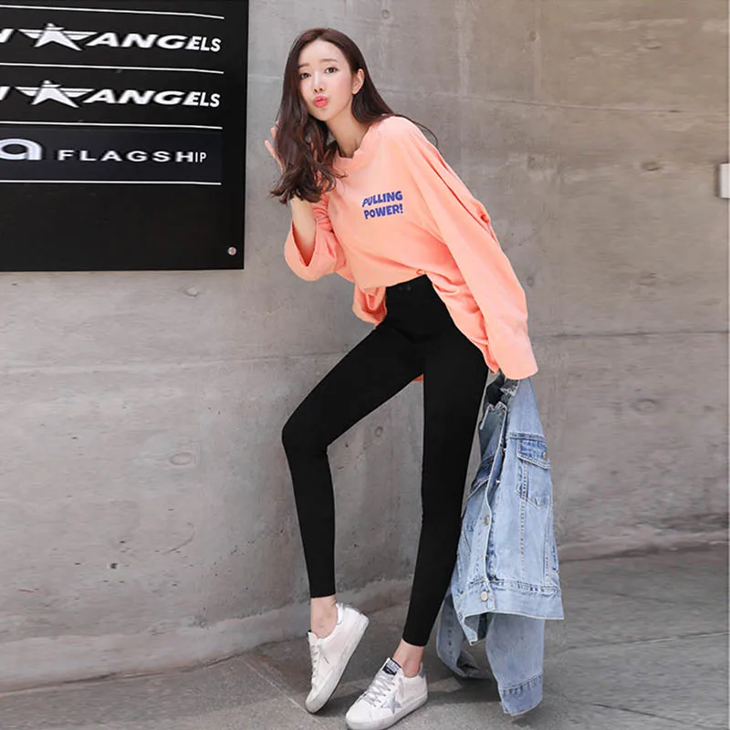 Loyalget Women's black Pants Pencil Trousers 2019 Spring Skinny Pants Women Slim Office Ladies Jean Trousers Female High Waist Loyalget Women's black Pants Pencil Trousers 2019 Spring Skinny Pants Women Slim Office Ladies Jean Trousers Female High Waist