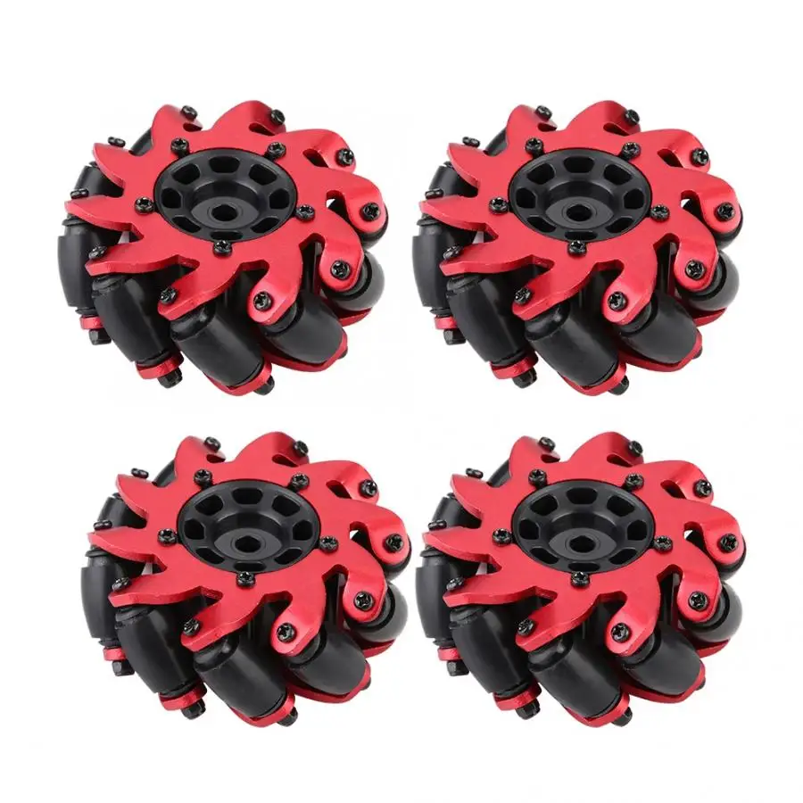 

4pcs/set Toy Car Model Drive Wheel RC Robot Accessory Omnidirectional Wheels for Mecanum RC Toys Car Parts