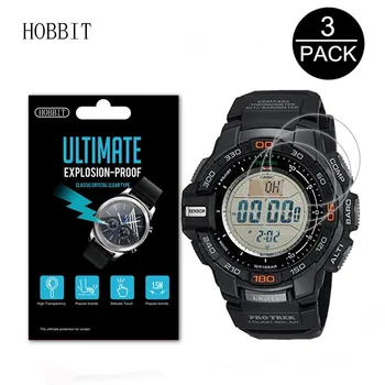 

3Pack 5H Nano Explosion-proof Screen Protector For Casio Men's Trek PRG-270 PRG240T 300 650Y 600 600Y PRG-300 Watch Screen Film