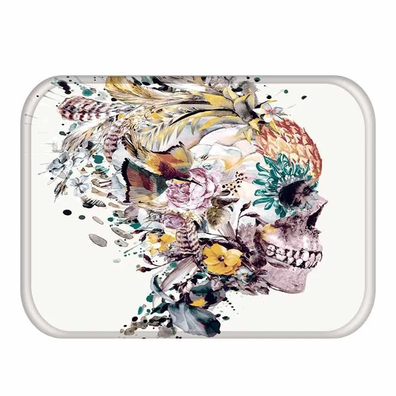 Nordic Flannel Waterproof Door Mat Flower Carpet Bedroom Outdoor Area Rug Decorative Stair Tapetes Home Decor Crafts Vloerkleed