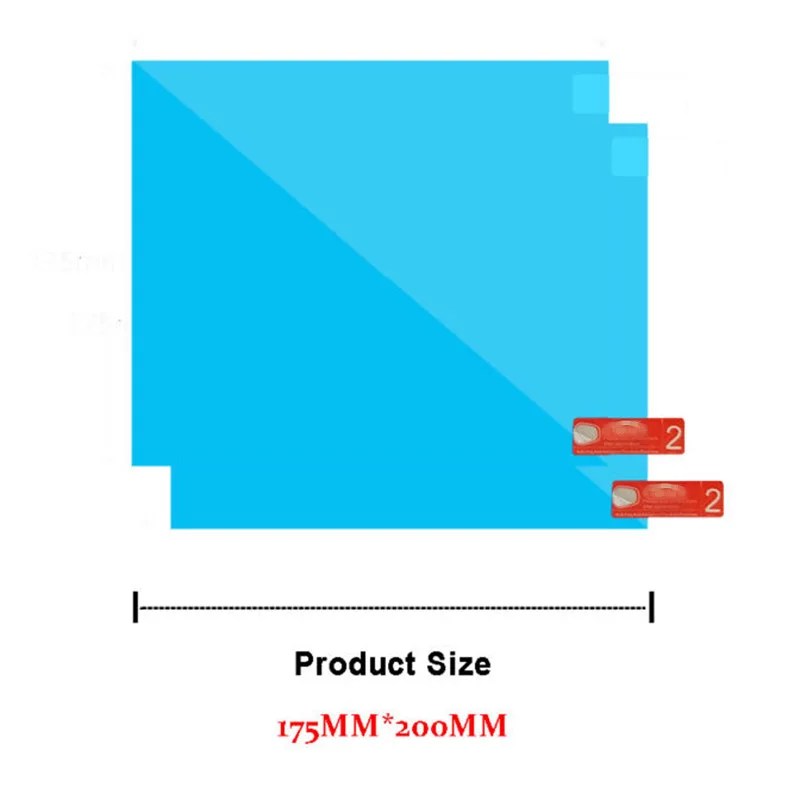 2 шт. Автомобильная защитная пленка анти-туман Анти-туман непромокаемая оконная защитная пленка