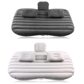 

Car Inflatable Bed Back Seat Mattress Airbed for Rest Sleep Travel Camping Black/Silver Gray