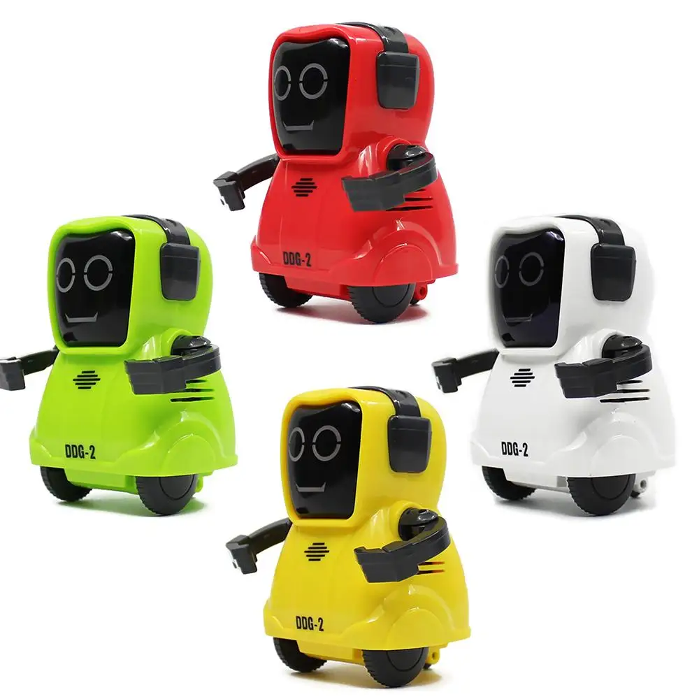 

LEORY mini Pocket Smart RC Robot Recording Function Freely Wheeling 360 Rotating Arm Robot Toy for Children Gift
