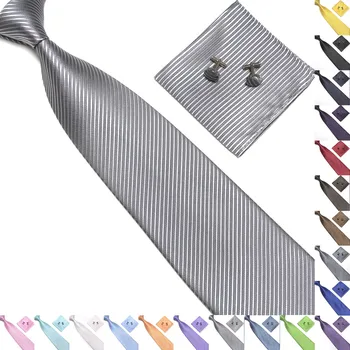 

Forma lWedding Pocket Square Pink Solid Ties Cufflinks Neck Tie Set For Men Suit Necktie Cravat Male Handkerchief Accessory