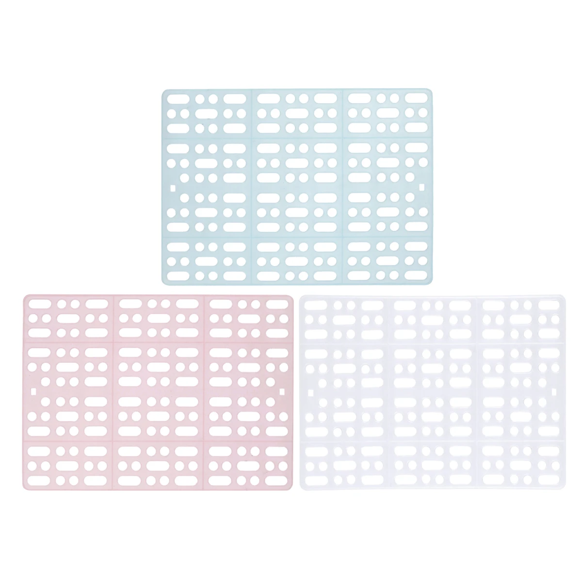 

3PC Rabbit Feet Mats Plastic Smooth Playpen with Fixed Buckle Pads Cage Mat for Guinea Pig Small Animal Chinchillas