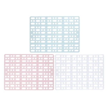 

3PC Rabbit Feet Mats Plastic Smooth Playpen with Fixed Buckle Pads Cage Mat for Guinea Pig Small Animal Chinchillas