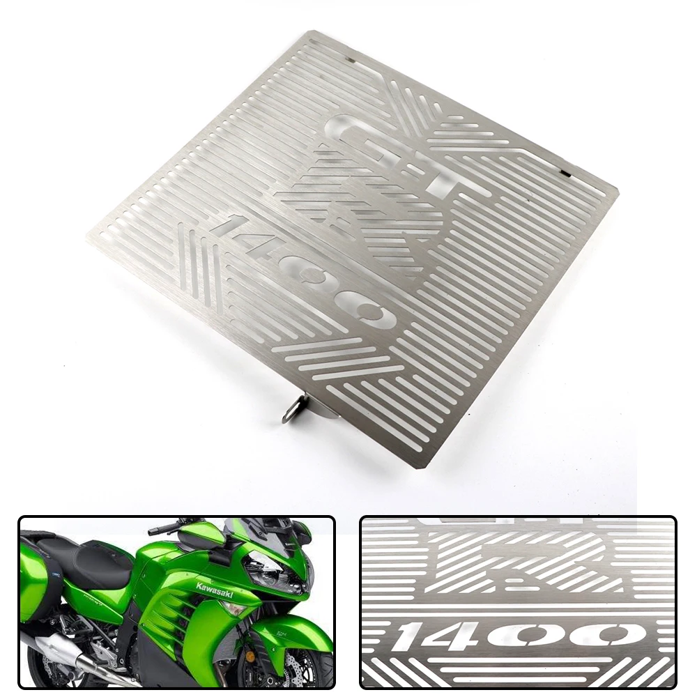 

Motorcycle Aluminum Radiator Protector Grille Guard Cover Protective Cover For Kawasaki GTR 1400 GTR1400 2012-2014