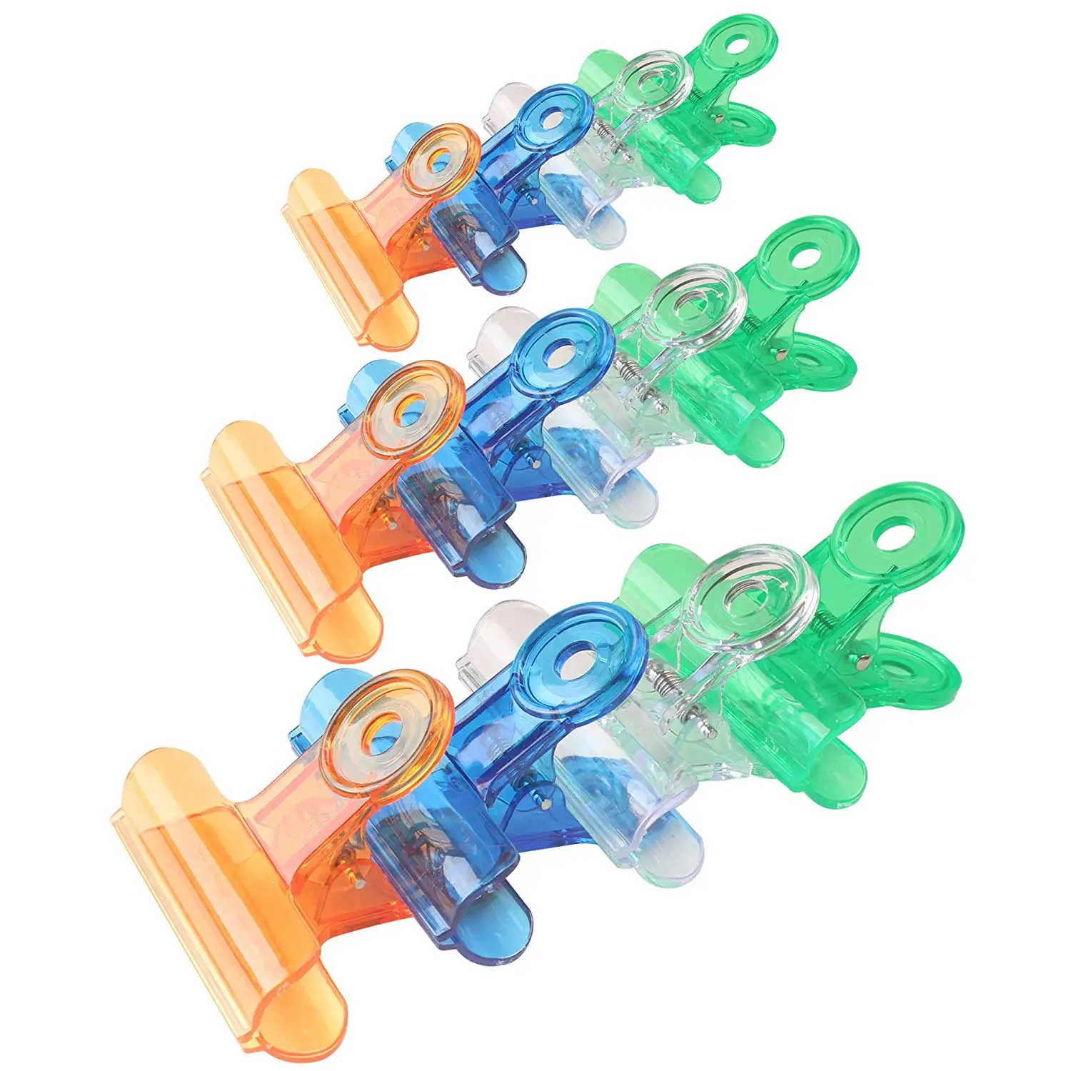 30 Pack Plastic Chip Bag Clips Clamps, Assorted Sizes and Colorsin Clips from Office & School