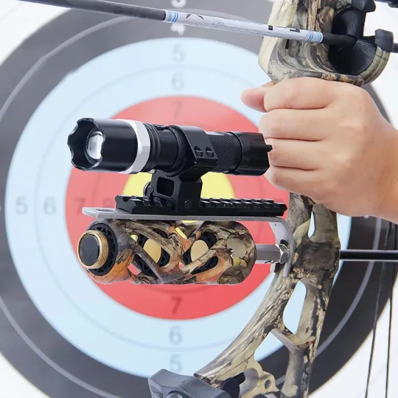 

Compound Bow Recurve Bow Barrel Mount Holder Laser Sight Flashlight Target Laser Sight Scope Ring Hunting Archery