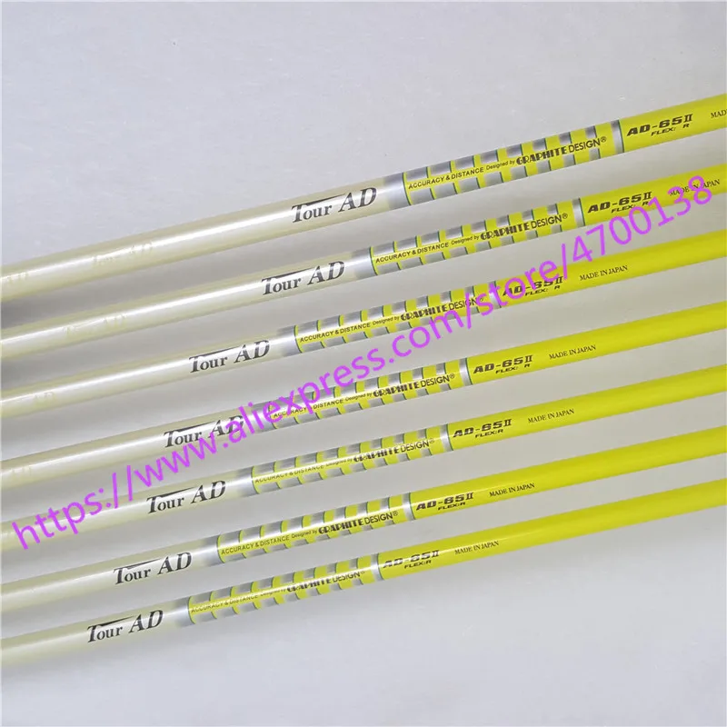 Golf Irons Clubs golf shaft TOUR AD 65II Graphite Golf shaft Regular or Stiff or SR flex 10pcs/lot Golf clubs shaft Freeshipping