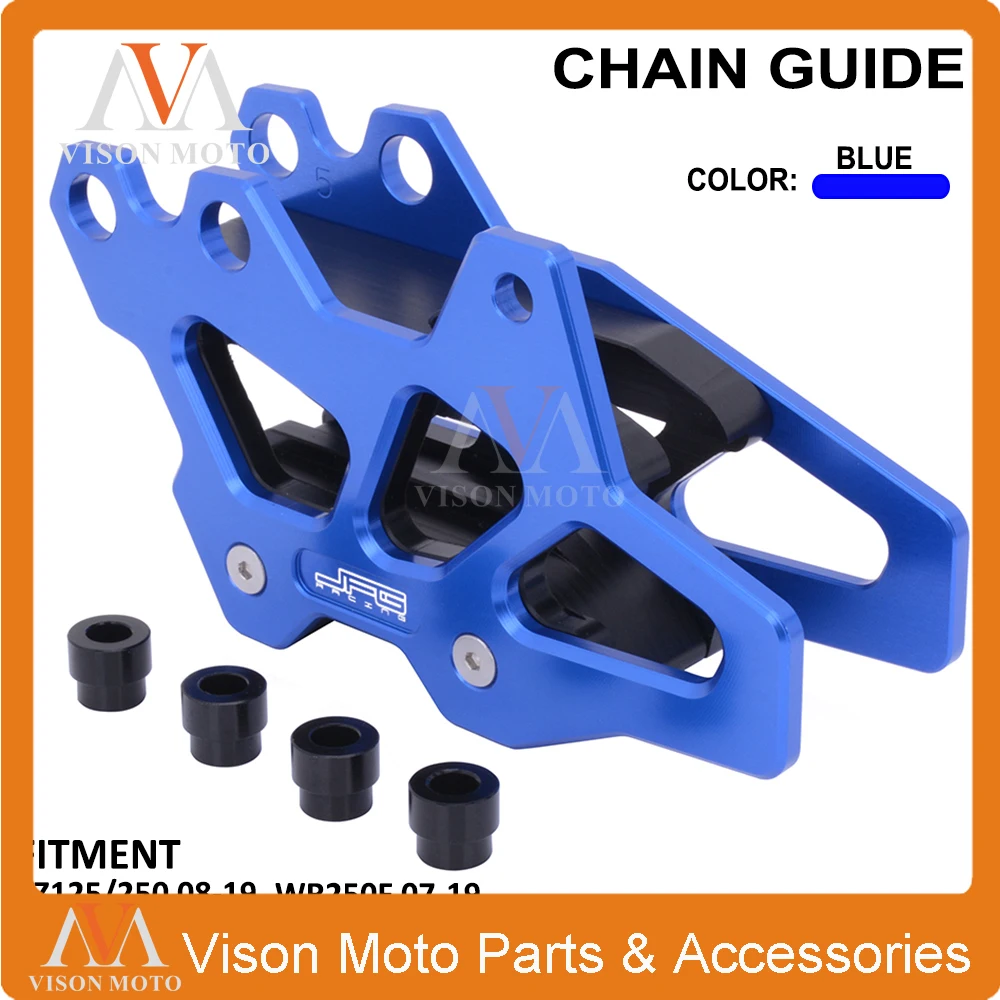CNC Алюминий руководство цепь гвардии протектор защита для YAMAHA YZ125 YZ250 08-16 YZ250F YZ450F YZF450 07-16 YZ250X WR250F WR450F