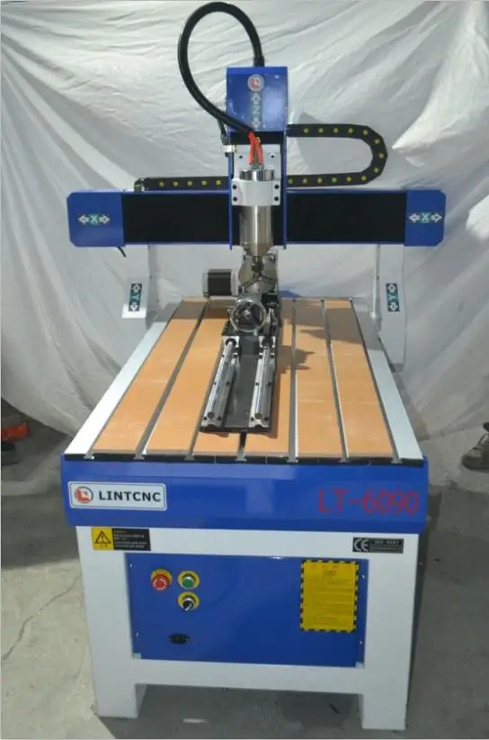 Деревообрабатывающий фрезерный станок с ЧПУ LINTCNC 6090 кВт 4 оси /алюминиевый |