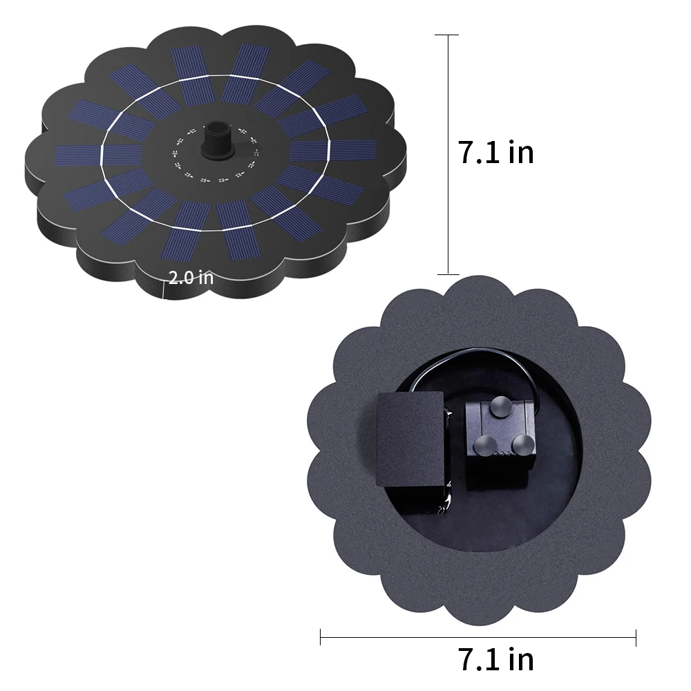 Солнечный фонтан для птичьей ванны, бесщеточный антиблокирующий насос, полив растений для сада, пруда, фонтана, украшения сада