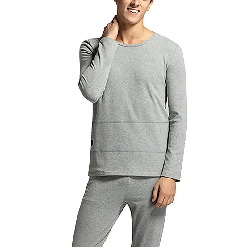

Electric Underwear Suit Three-Speed Smart Temperature Control Fast Charging Thermal Clothes for Men Women Pink Grey