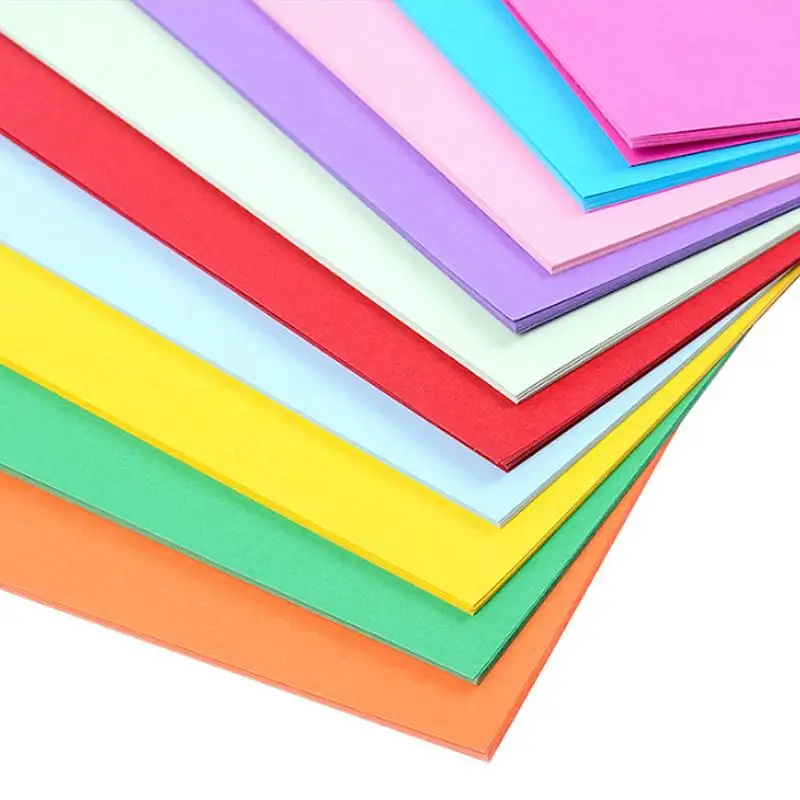 Kuke 20Pcs A4 Cardboard Paper Multicolor DIY Handmade Paper Fold Scrapbooking Paper Craft Thick Manual Cardboard