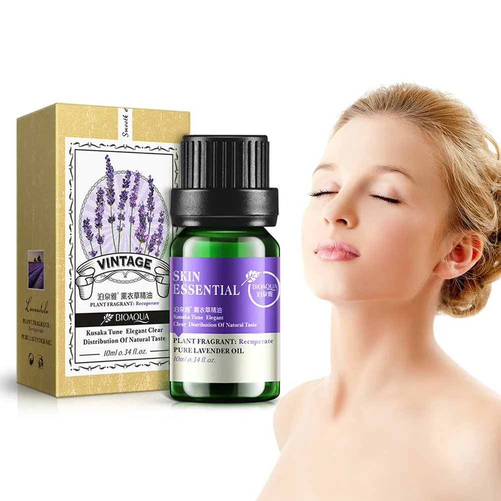 

10ml BIOAQUA Complex Plant Essential Oil Lavender Rose Tea Tree Moisturizing Oil Control Shrink Pores Face Massage Oil TSLM2