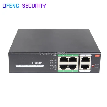 

6-Port 10/100M Long distance 250m POE Switch 4 * POE ports + 2 * RJ45 ports 802.3af/at 60W power POE Switch Ethernet