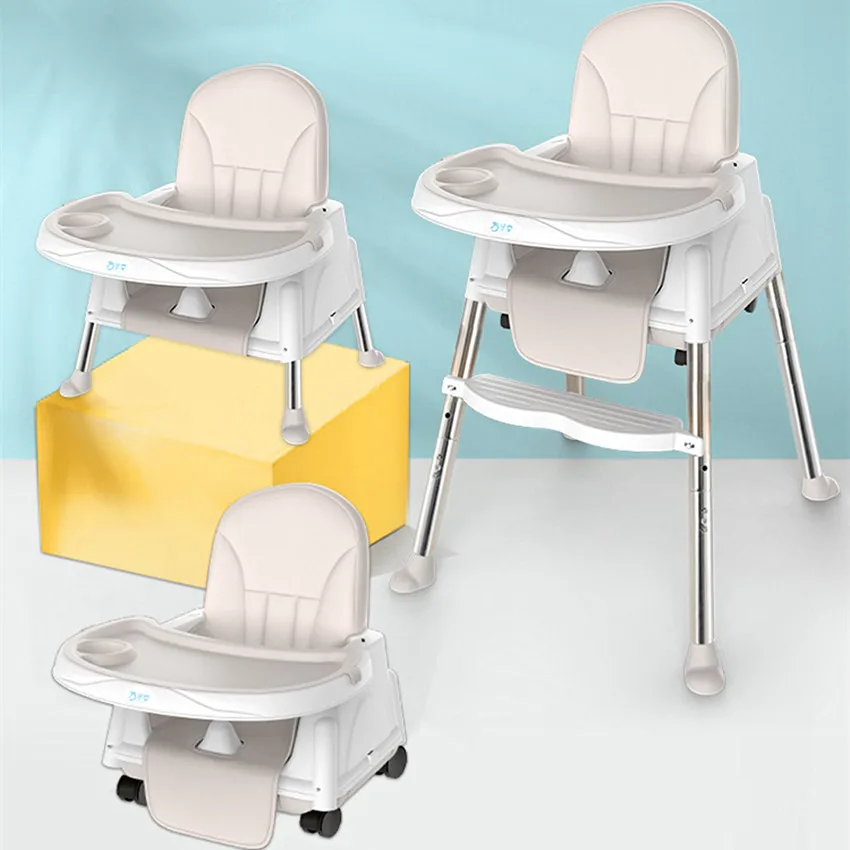 Складной обеденный стул для ребенка, детский обеденный стол, переносное детское сиденье, многофункциональные регулируемые стулья для детей