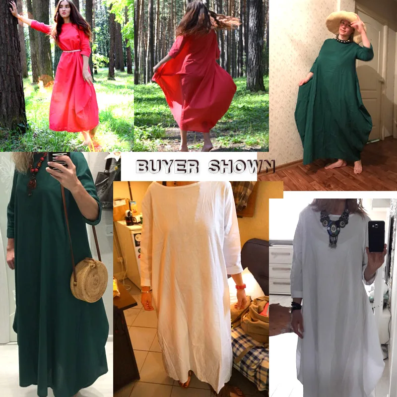 SHENGPALAE 2020 New Spring Plus Платья женские 4xl 5xl Свободные большие размеры О образным