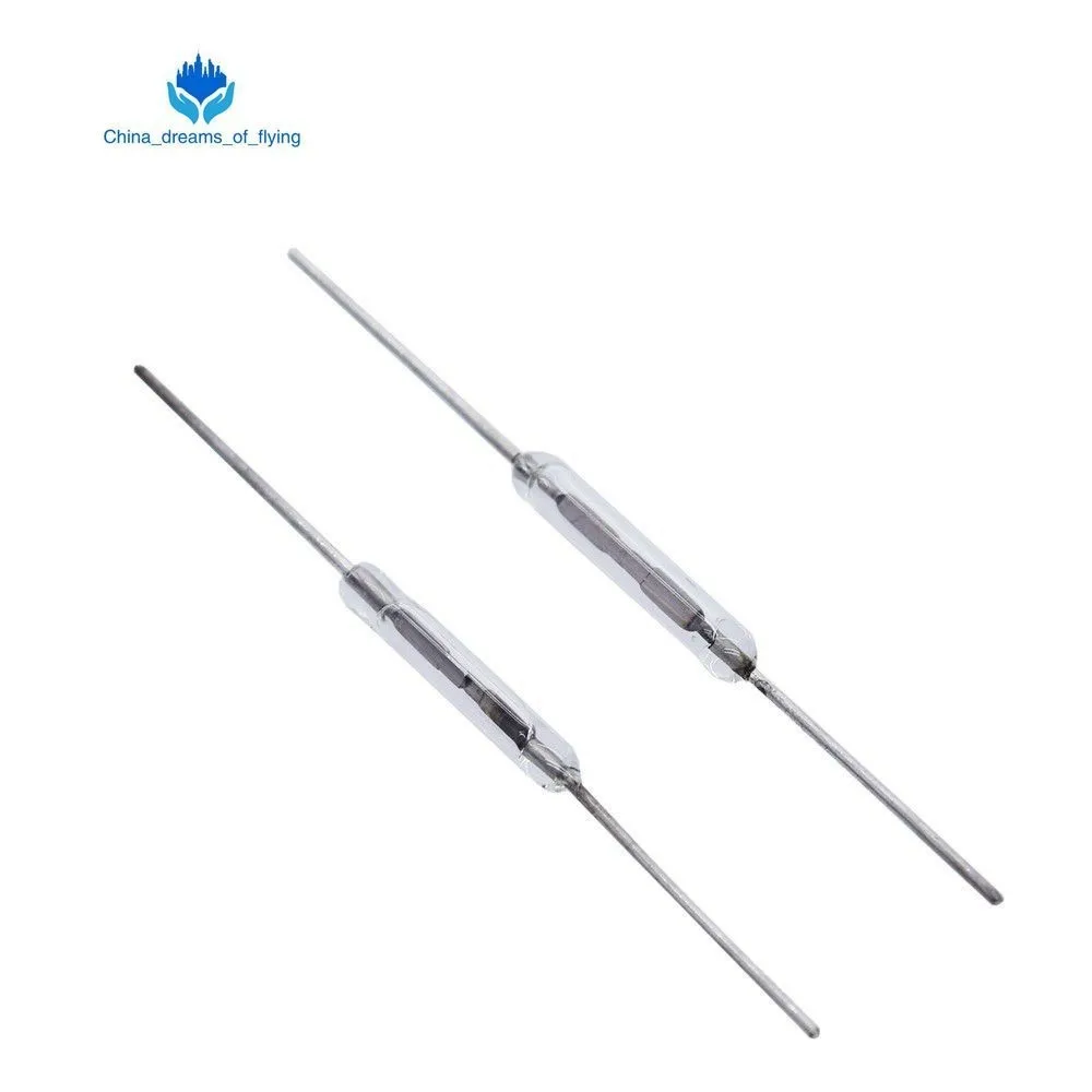 

10pcs N/O Reed switch Magnetic Switch 2 * 14mm Normally Open Magnetic Induction switch For Arduino