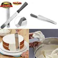Высокое качество из нержавеющей стали для масла торт крем шпатель Обледенение глазурь разбрасыватель Кондитерские инструмент масло лопатка для торта с галочкой