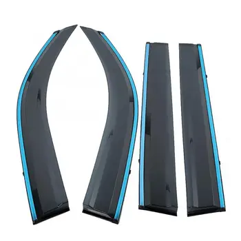 

4pcs Smoke Window Visor Vent Sun Shade Rain Guard Deflector for Toyota LAND CRUISER 2010-2018 car covers car accessories