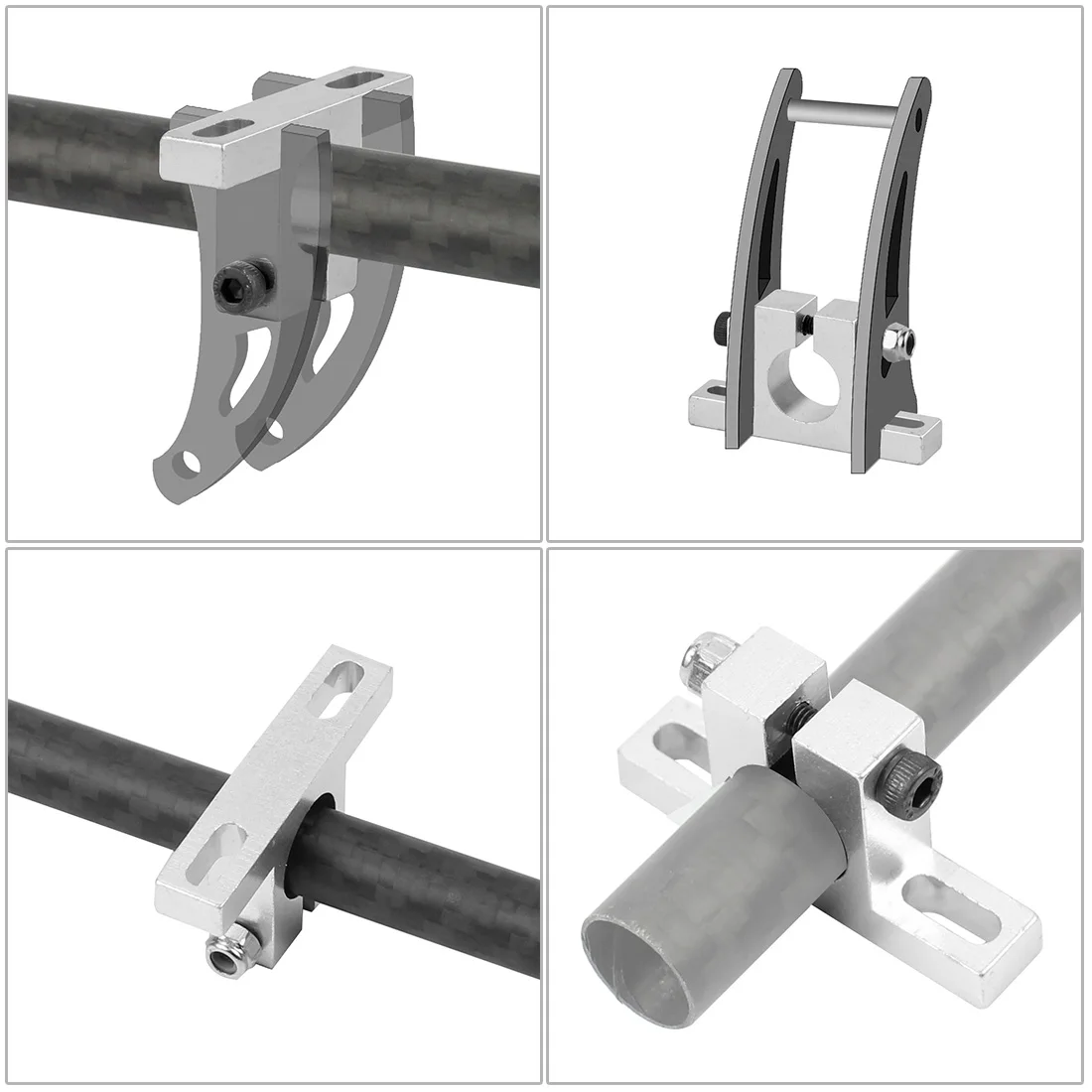 

T Aluminium Alloy Pipe Clamp Motor Mount for Quad&HexaCopter 12mm F07065