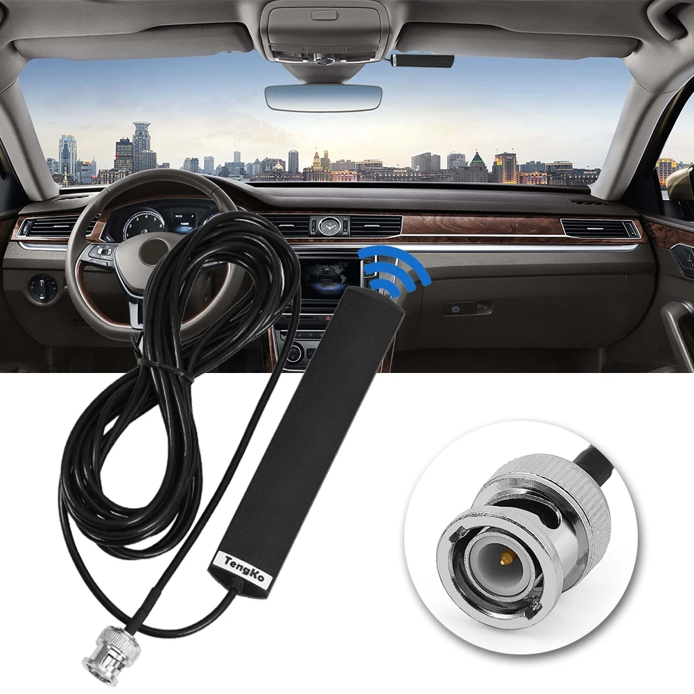30-1200MHz Wideband Scanner Mobile Radio Antenna Glass Mount BNC Radio Antenna for Car