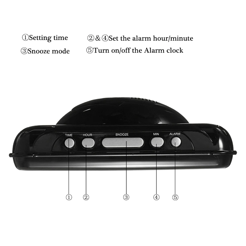  New Arrival 2018 LED Digital Dispaly Modern Clocks Snooze Alarm Clock Timer 24 Hour Desk Table Desk